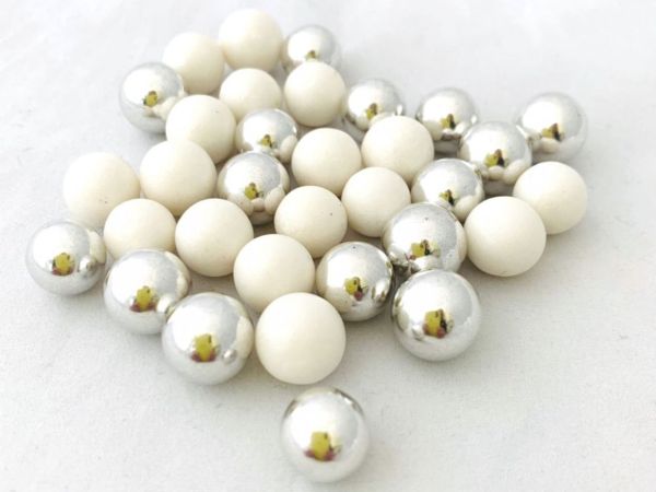 SPD cukrová dekorácia mix perly strieborná a biela 10mm 70g 